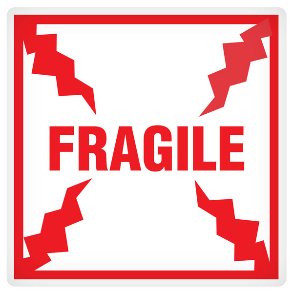 Specialty Shipping and Handling Adhesive Labels (500 /roll)
