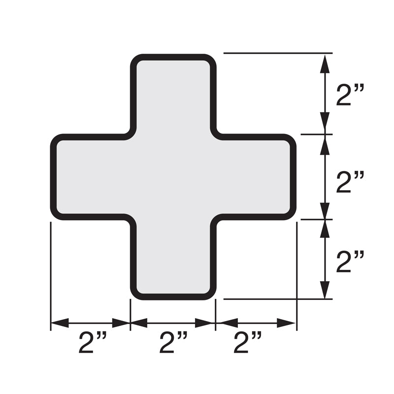 5S/Lean Textured Anti-Slip Grip Adhesive Warehouse Floor and Position Markers (25 /pkg)