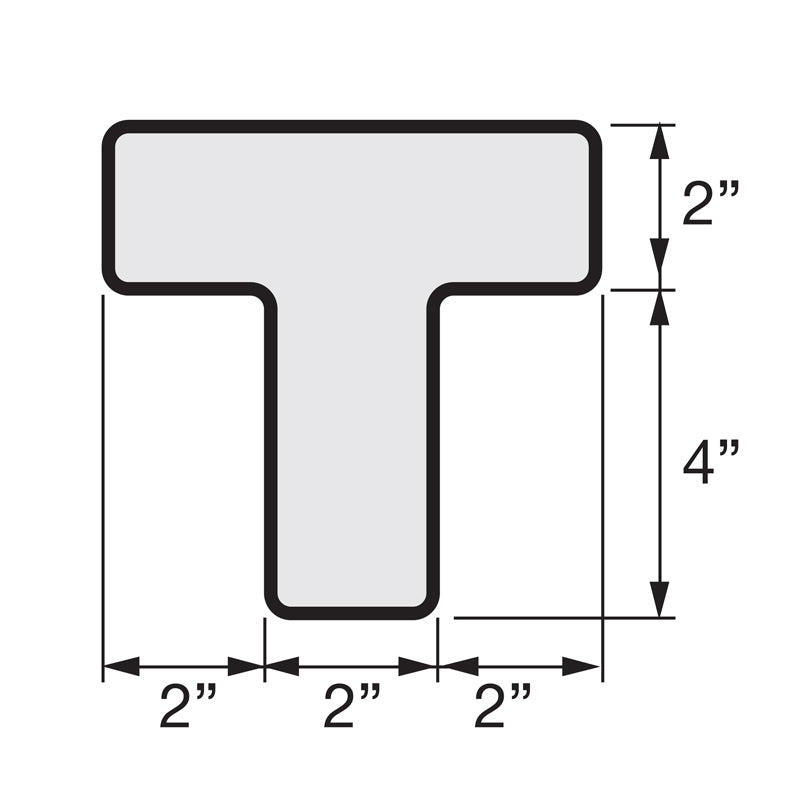 5S/Lean Textured Anti-Slip Grip Adhesive Warehouse Floor and Position Markers (25 /pkg)