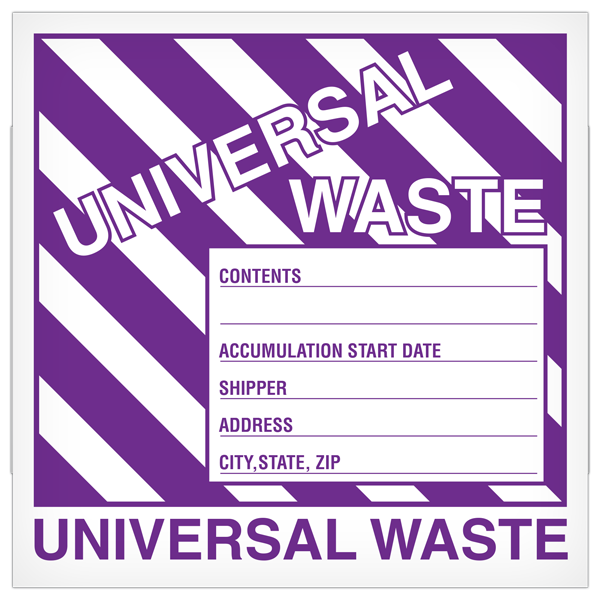 Hazardous Material and Waste Label (6 in x 6 in) 500 /roll