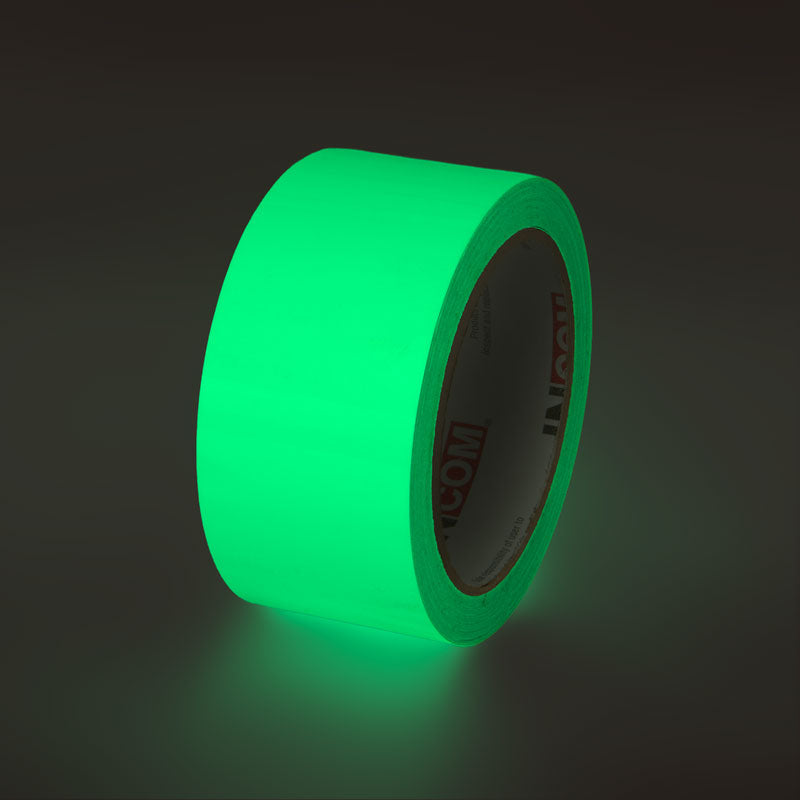 Glow-in-the-Dark Phololuminescent Adhesive Safety Tape (30 ft)