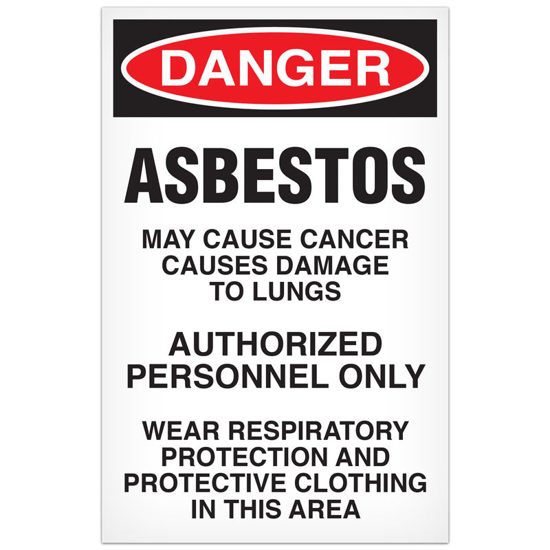 Paper Disposable Abatement Signs (100/pkg) 11 in x 17 in