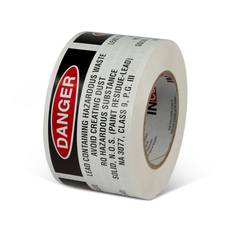 Hazardous Material Abatment Waste Label (5 in x 3 in) 500 /roll