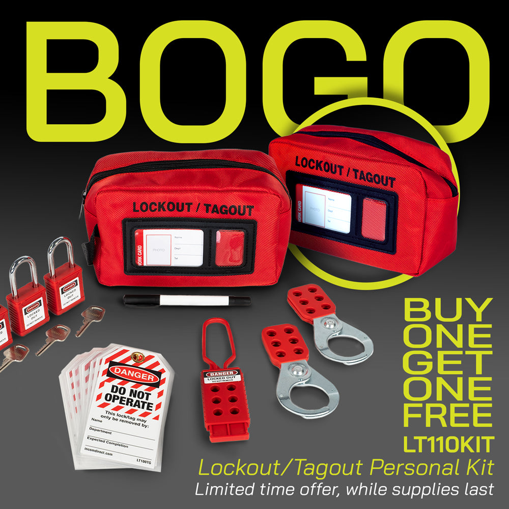 LT110KIT Lockout/Tagout Personal Tool Bag (3 lock) with Accessories