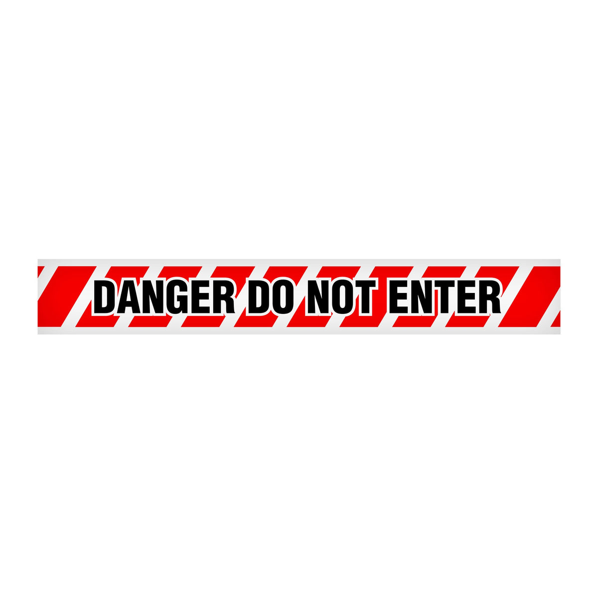 BT1001 White/Red/Black DANGER DO NOT ENTER Barricade Message Safety Tape (3 in x 1,000 ft) 12 /case - Price per Roll