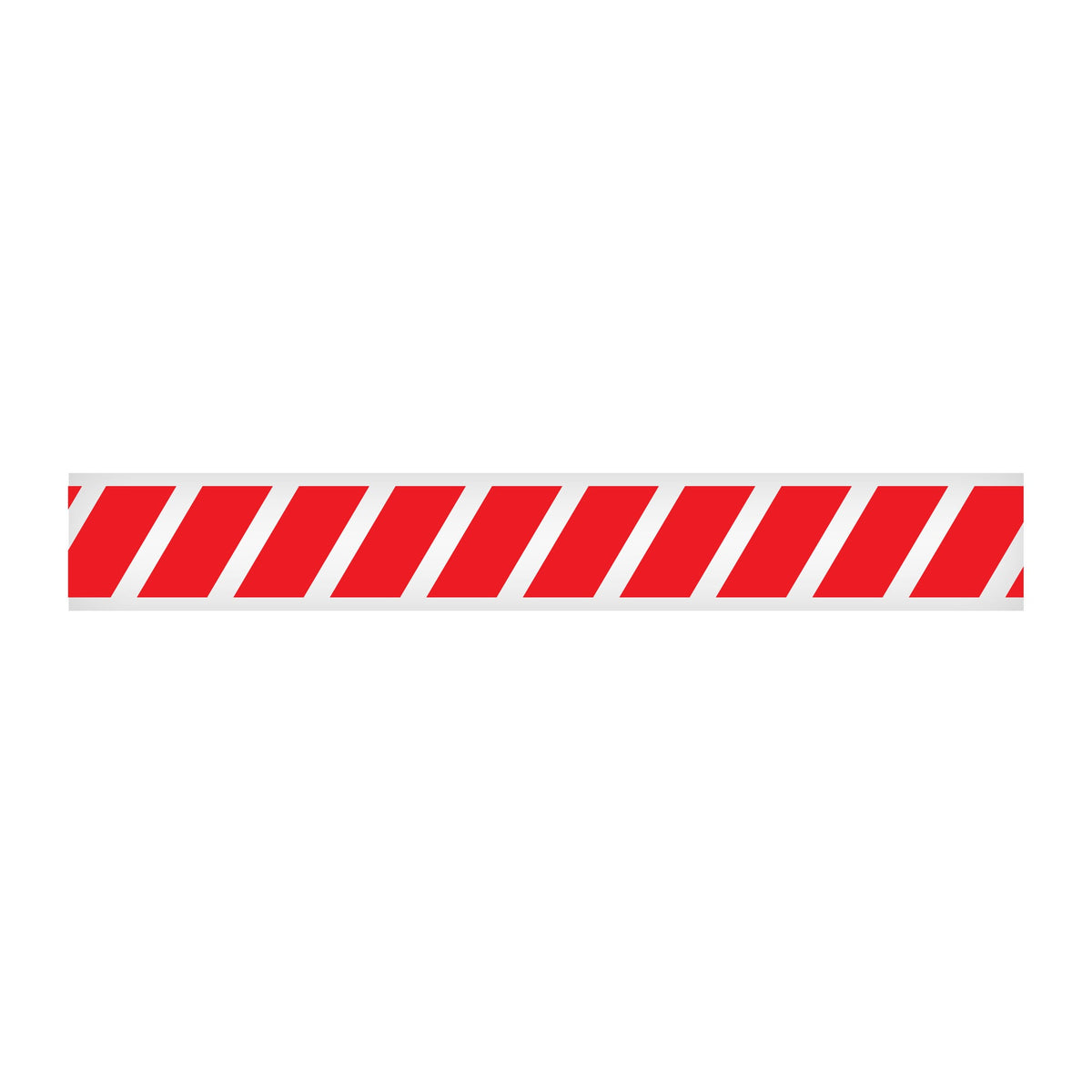 BT10206 Hazard Stripe White/Red Barricade Message Safety Tape (3 in x 1,000 ft) 12 /case - Price per Roll