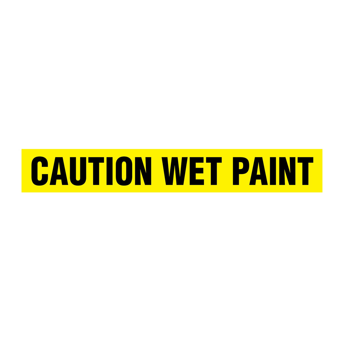 BT1030 Yellow/Black CAUTION WET PAINT Barricade Message Safety Tape (3 in x 1,000 ft) 12 /case - Price per Roll