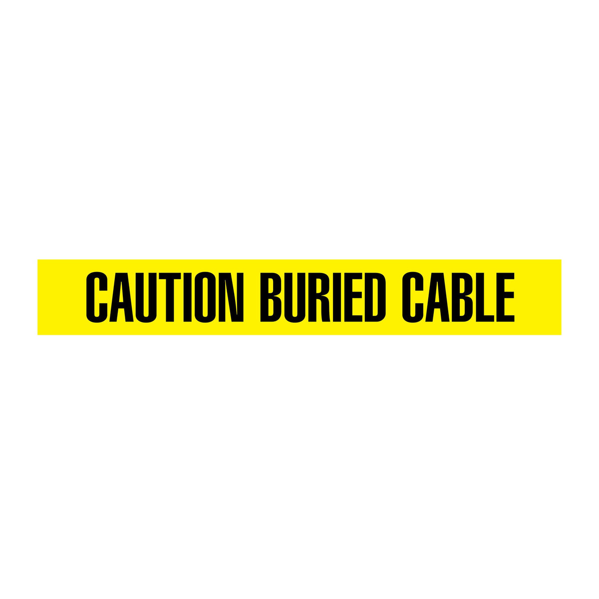 BT1045 Yellow/Black CAUTION BURIED CABLE Barricade Message Safety Tape (3 in x 1,000 ft) 12 /case - Price per Roll