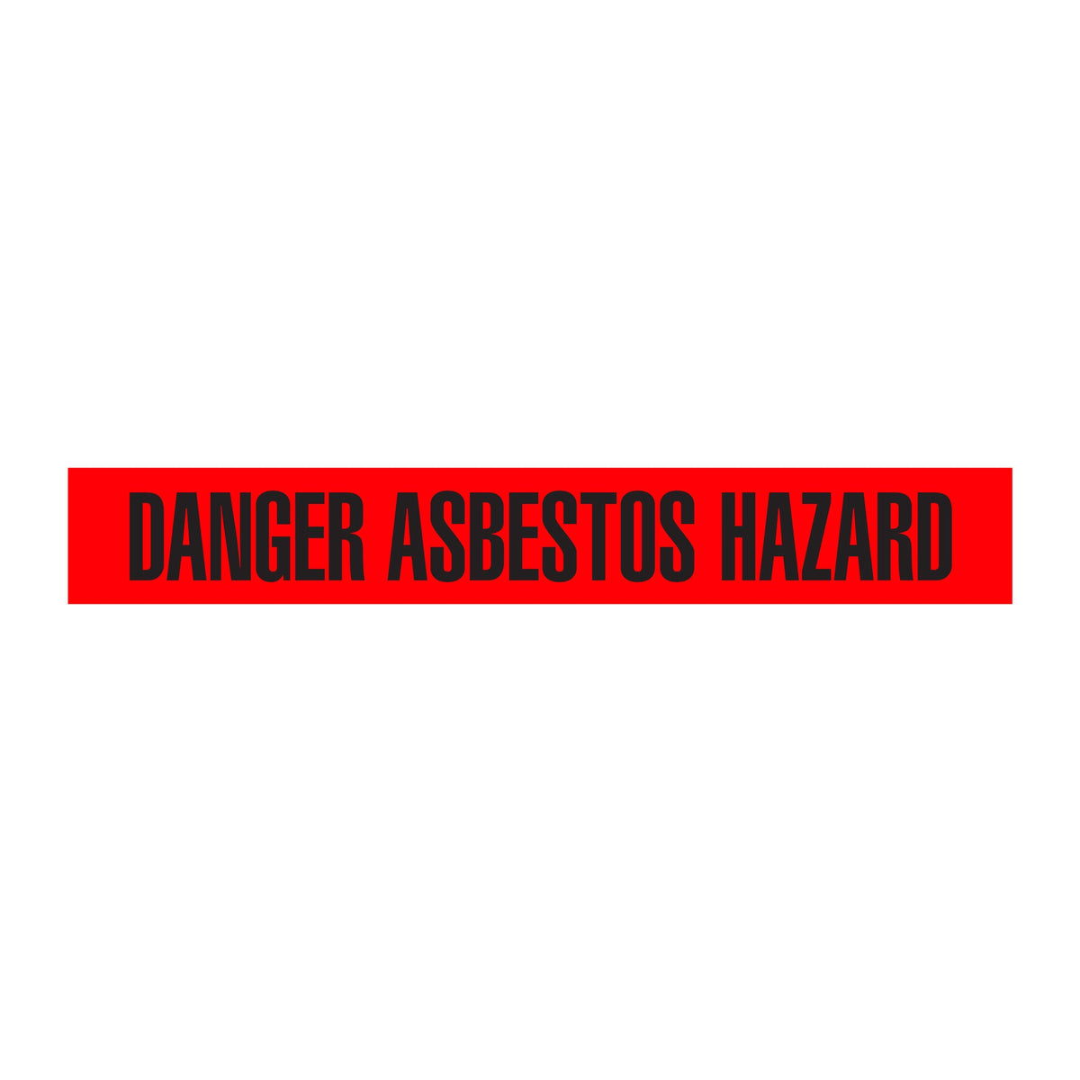 BT1085 Red/Black DANGER ASBESTOS HAZARD Barricade Message Safety Tape (3 in x 1,000 ft) 12 /case - Price per Roll