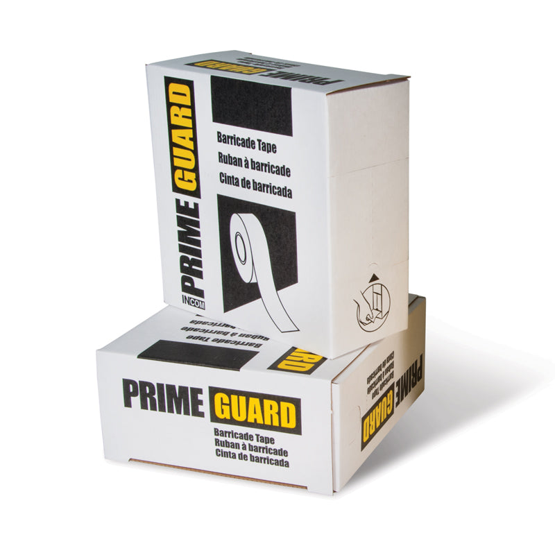 BT1014 Yellow/Black ATTENTION ENTRÉE INTERDITE/CAUTION DO NOT ENTER Barricade Message Safety Tape (3 in x 1,000 ft) 12 /case - Price per Roll