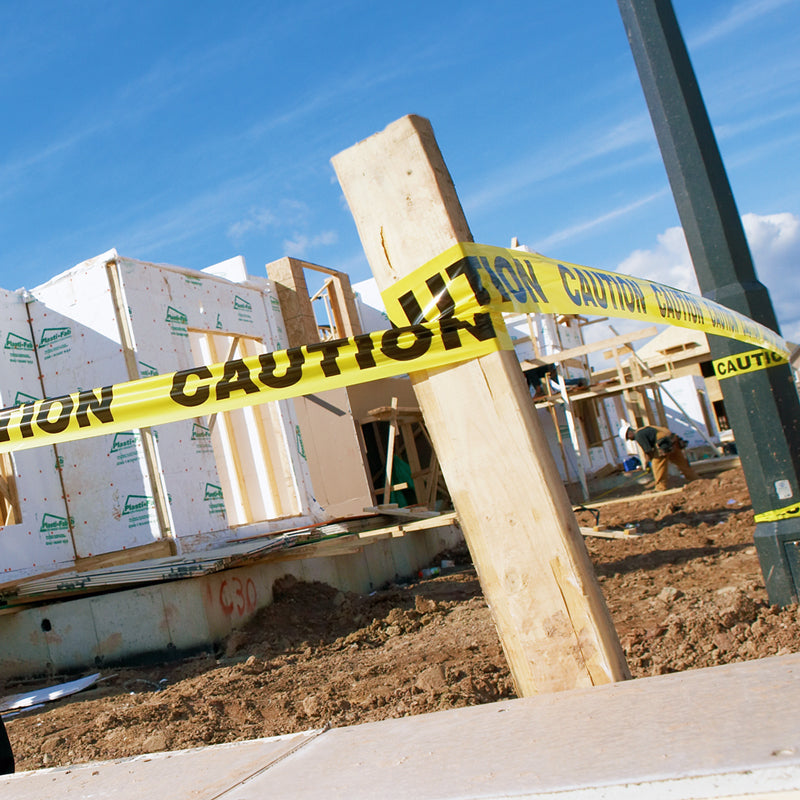 BT1052 Yellow/Black CAUTION BURIED GAS LINE Barricade Message Safety Tape (3 in x 1,000 ft) 12 /case - Price per Roll