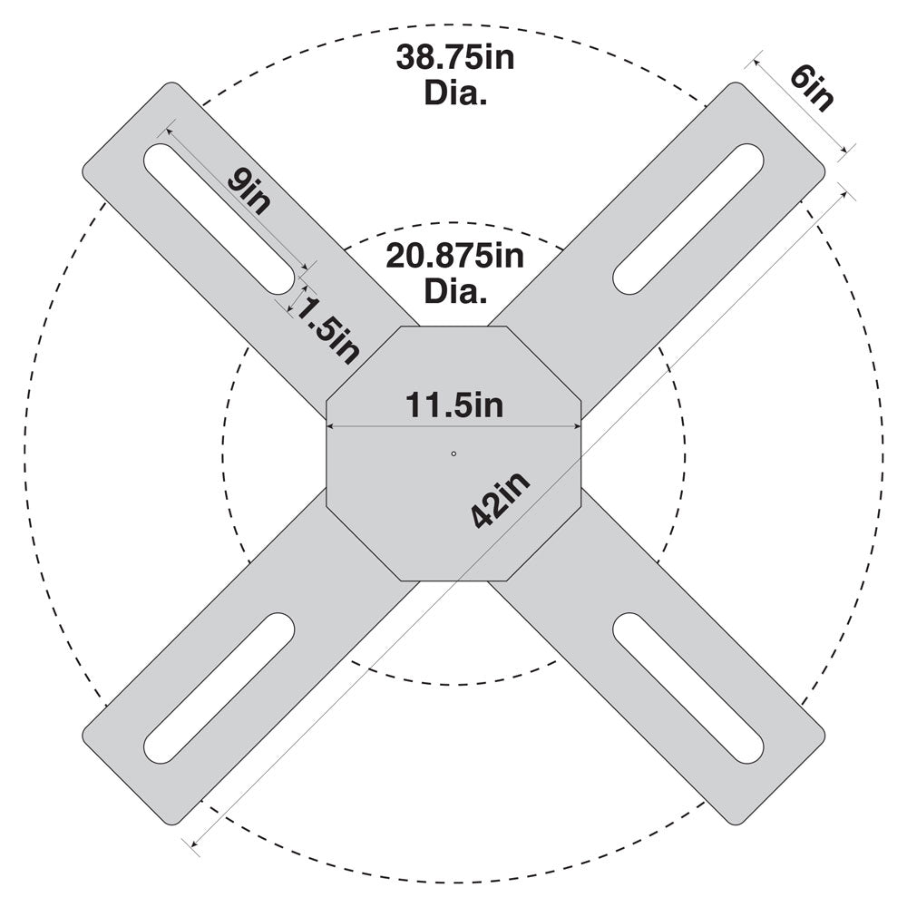 Confined Space OSHA DANGER X-Barrier (6 in x 42 in)