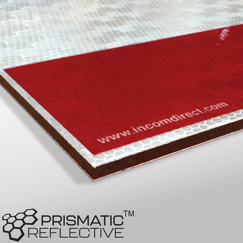 "D" Over-Dimensional Load (Canada) Heavy Haul Transport Signage and Decals (12 in x 96 in)