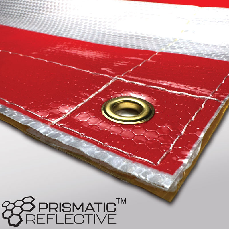 "D" Over-Dimensional Load (Canada) Heavy Haul Transport Signage and Decals (12 in x 96 in)