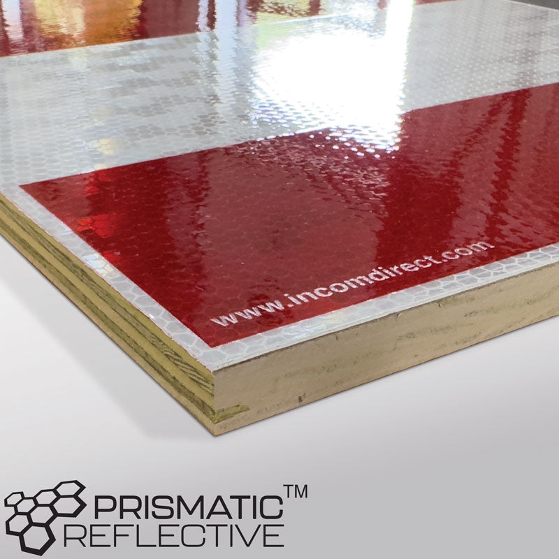 "D" Over-Dimensional Load (Canada) Heavy Haul Transport Signage and Decals (12 in x 96 in)