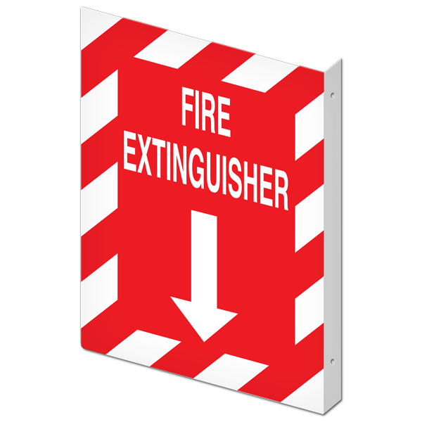 FIRE EXTINGUISHER PrimeGuard® Fire Safety Equipment Projected Safety Sign