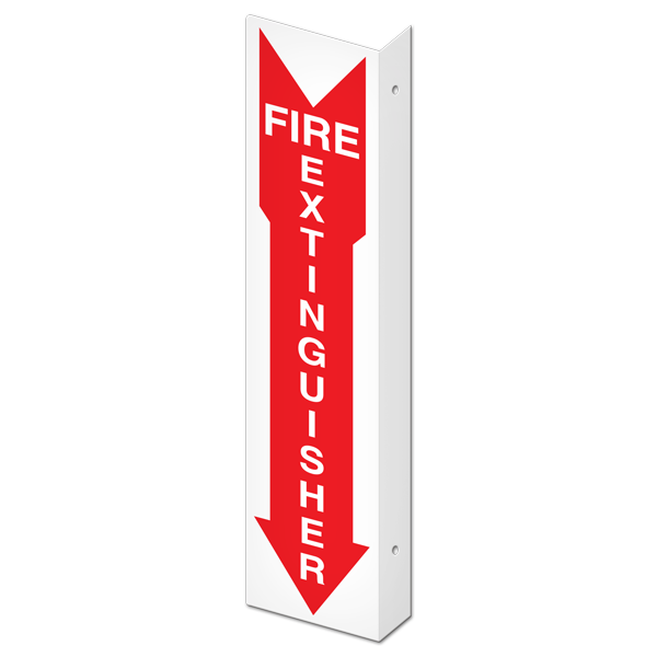 FIRE EXTINGUISHER PrimeGuard® Fire Safety Equipment Projected Safety Sign