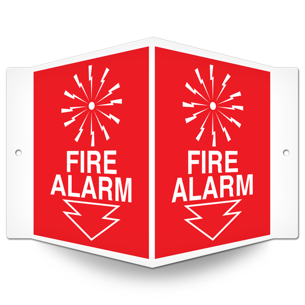 FIRE ALARM PrimeGuard® Fire Safety Equipment Projected Safety Sign