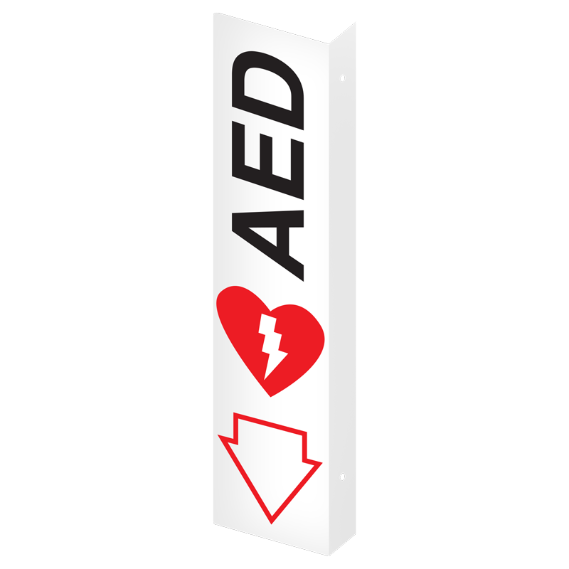AED PrimeGuard® First Aid Equipmen Projected Safety Sign
