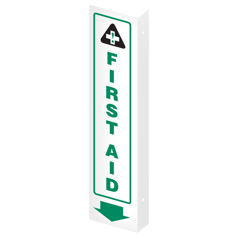 FIRST AID PrimeGuard® First Aid Equipmen Projected Safety Sign