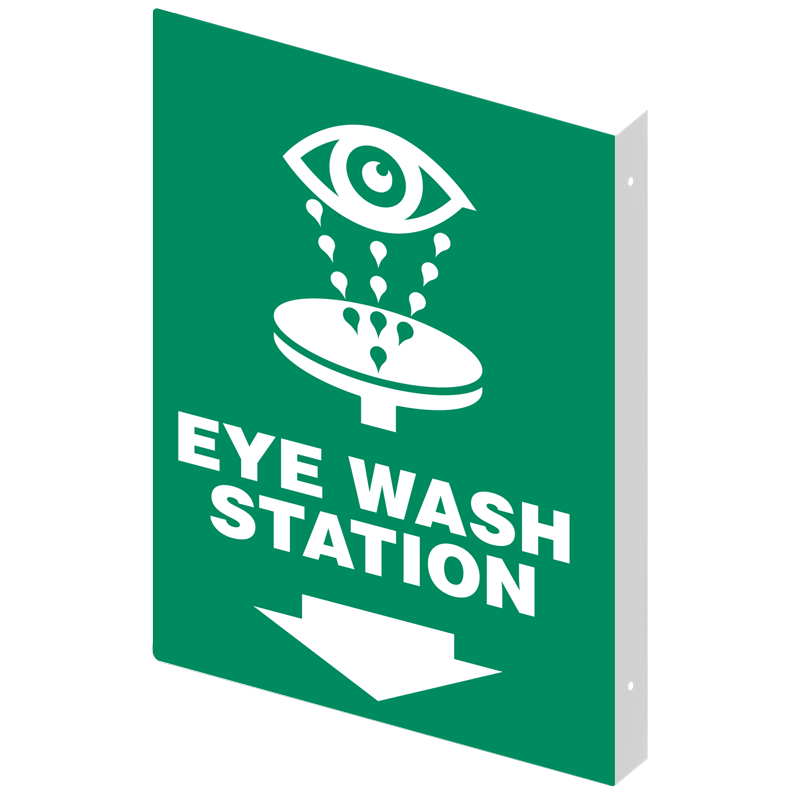 EYE WASH PrimeGuard® First Aid Equipmen Projected Safety Sign