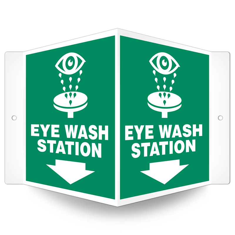 EYE WASH PrimeGuard® First Aid Equipmen Projected Safety Sign