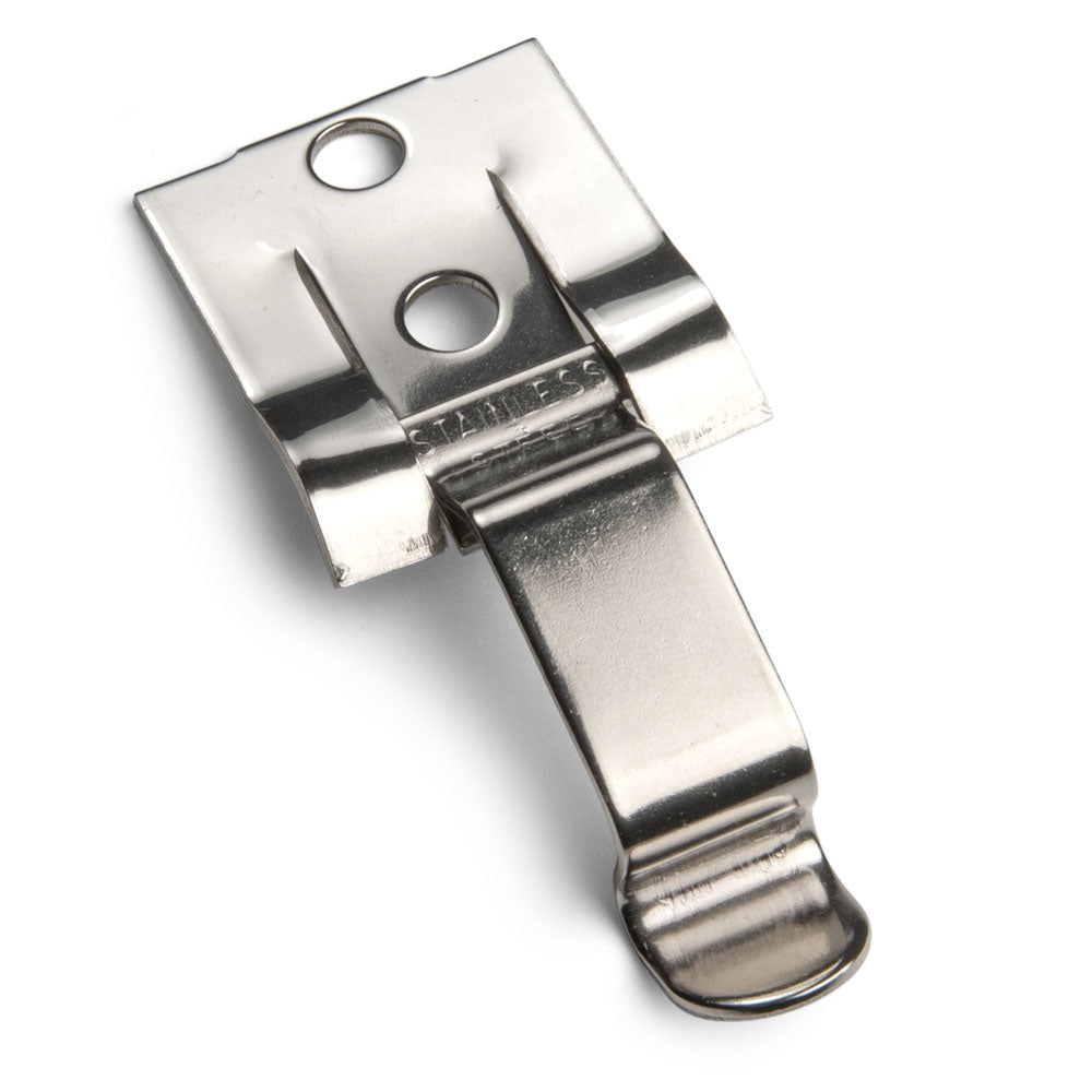 FCCLIP Stainless Steel High Profile Replacement spring clips for Placard Holders (100 /package)