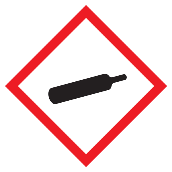 HAZMAT WHMIS GHS Hazard Class Pictogram Symbol Adhesive Placard Decals (10.75 in x 10.75 in)