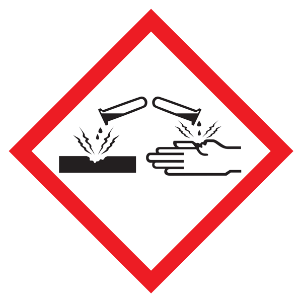 Small HAZMAT WHMIS GHS Hazard Class Pictogram symbol Adhesive Labels on a Pad