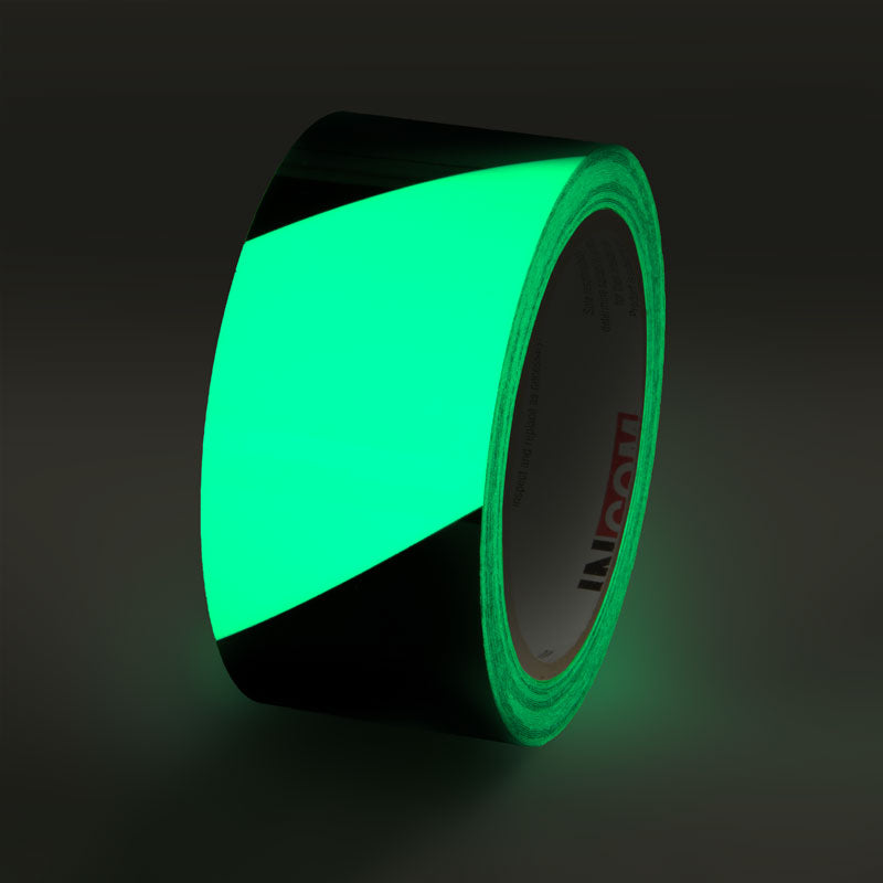 Glow-in-the-Dark Phololuminescent Adhesive Safety Tape (30 ft)