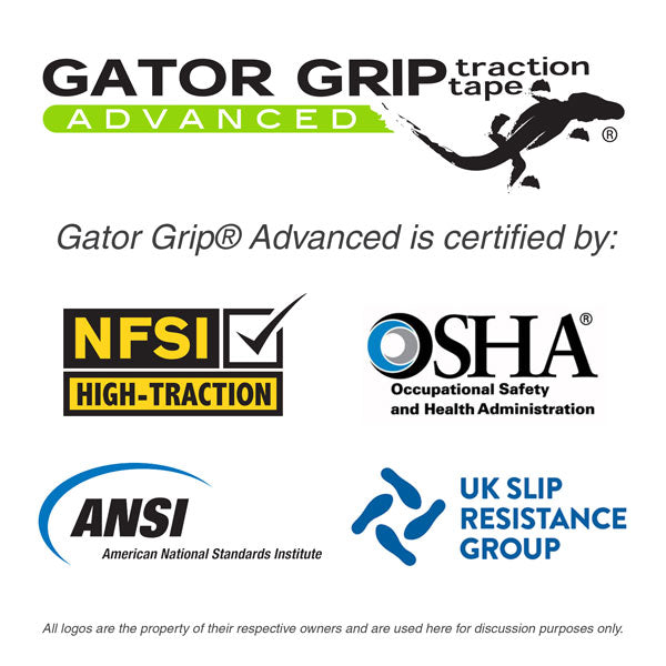 Gator Grip® Advanced Premium Black Anti-Slip Grip Pre-Cut Shapes (50 /pkg) 60-grit Traction Tape Cleats