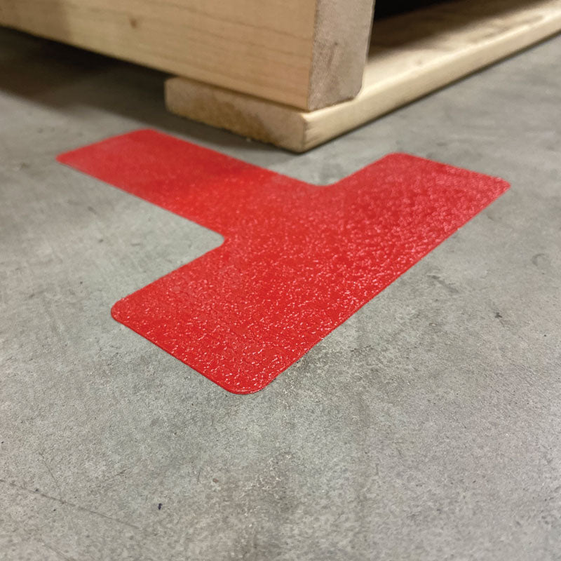 5S/Lean Textured Anti-Slip Grip Adhesive Warehouse Floor and Position Markers (25 /pkg)