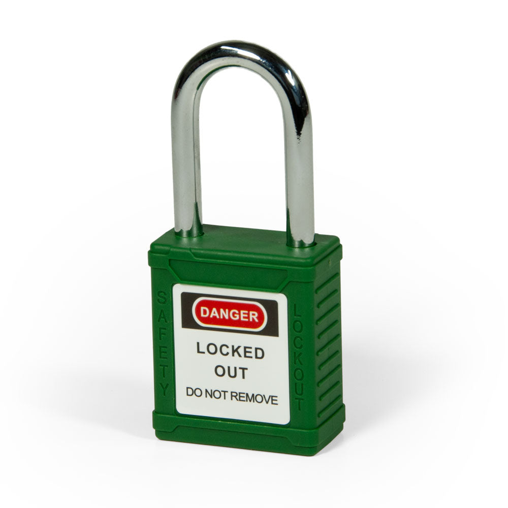 LT100KAGN Steel LOTO Lock (Keyed Alike) Green
