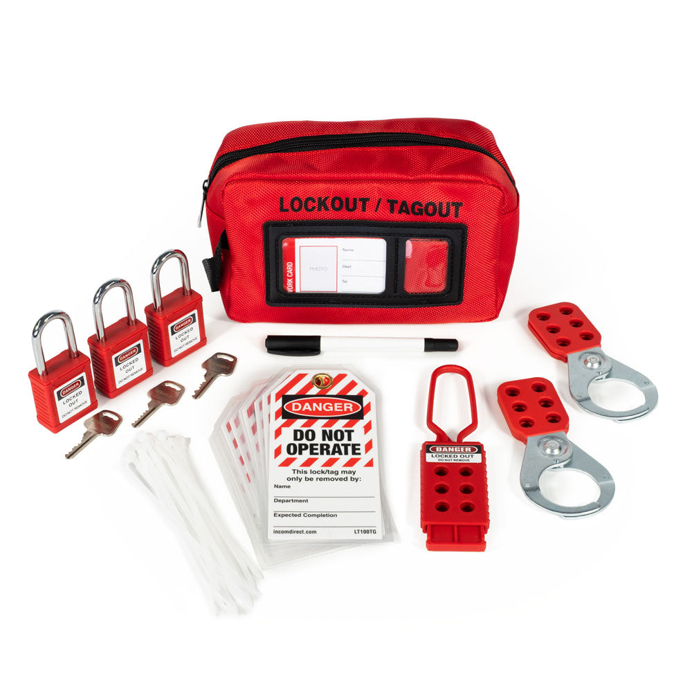 LT110KIT Lockout/Tagout Portable Tool Bag (3 lock) with Accessories