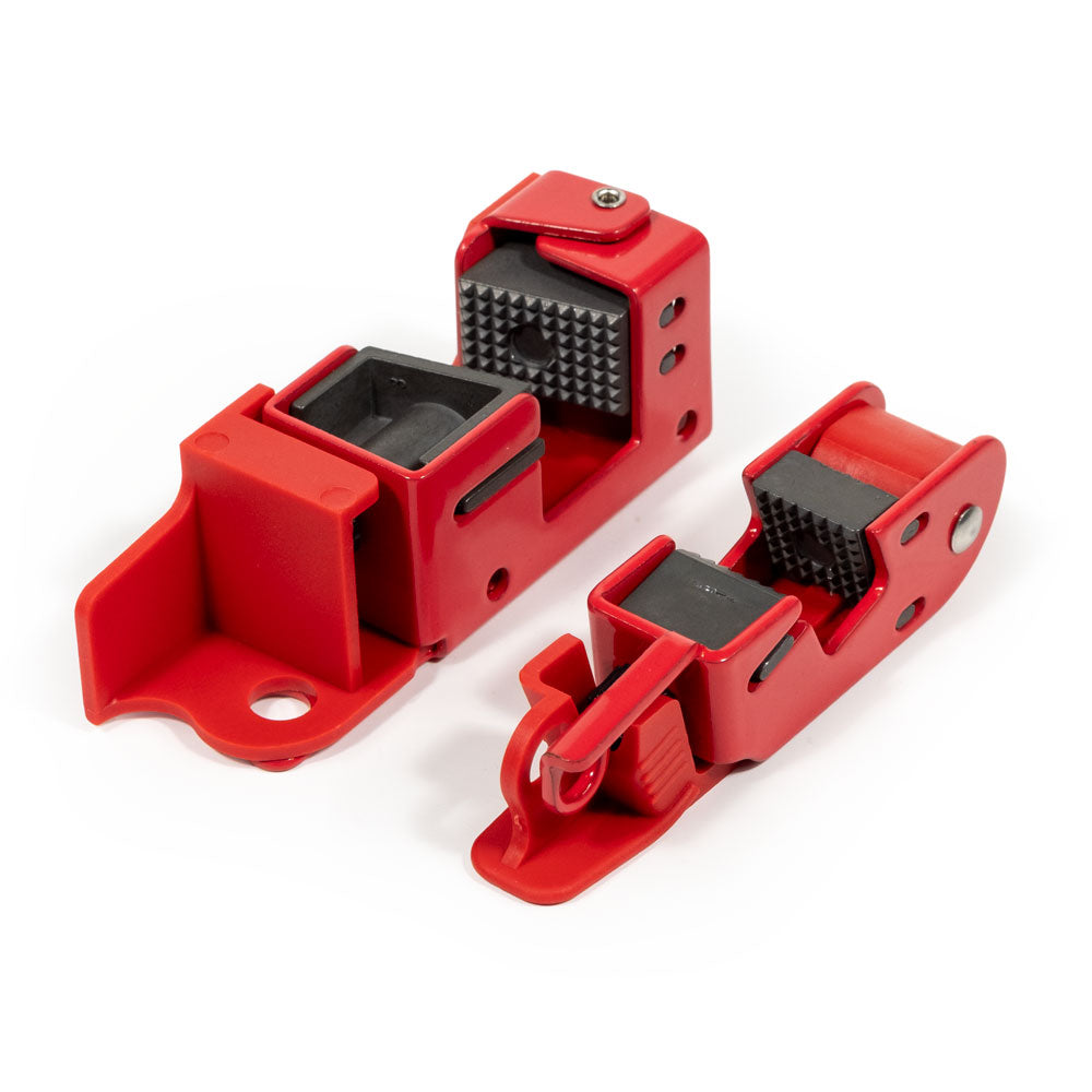 Red Medium 120V and 240V Circuit Breaker Lockout/Tagout Units