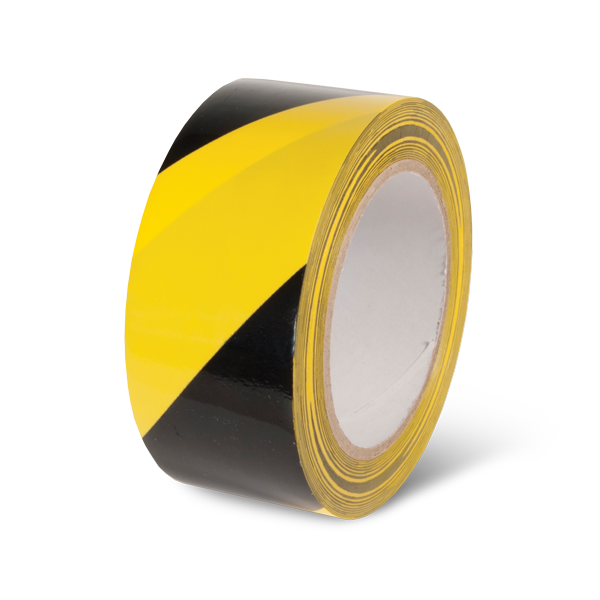 Laminated Adhesive Hazard Stripe Marking Tape (54 ft)