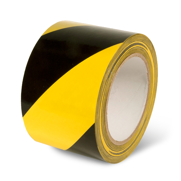 Laminated Adhesive Hazard Stripe Marking Tape (108 ft)