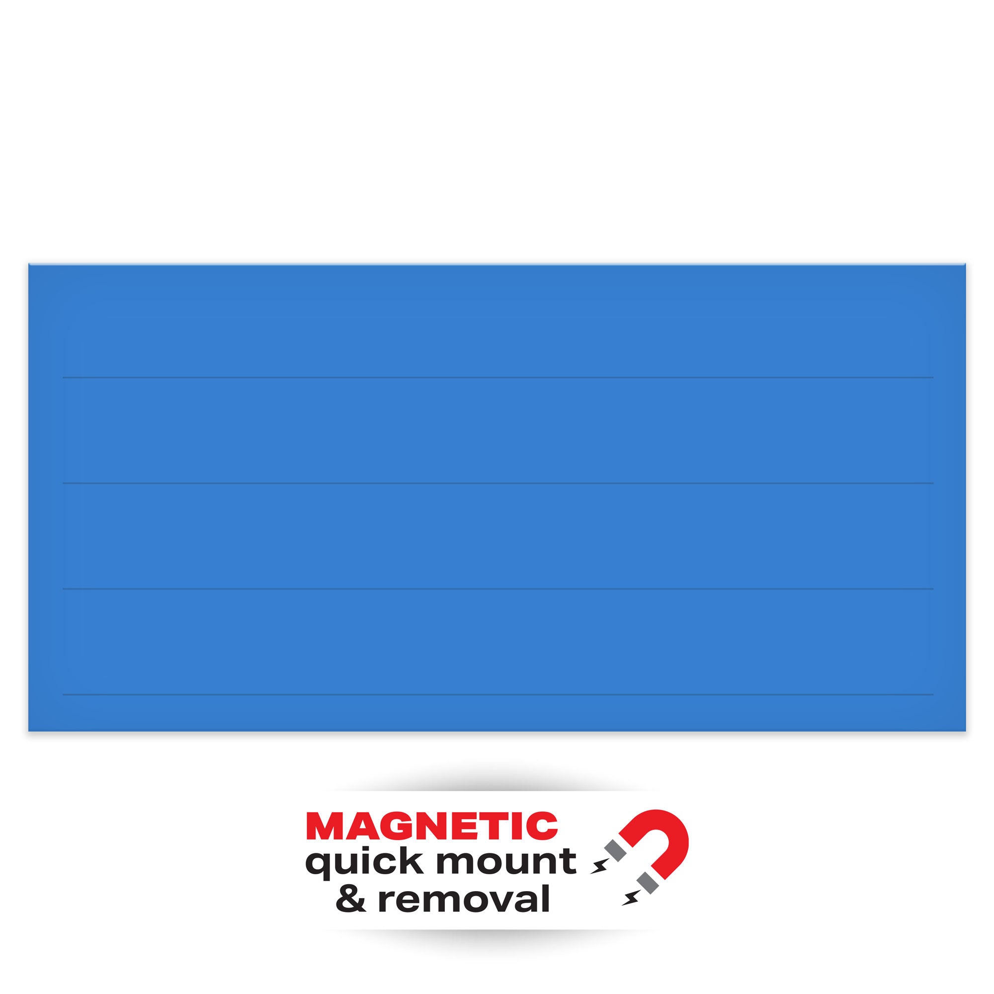 MAG24B Blank Dry Erase Write-On Reusable Magnetic Warehouse Racking labels (2" x 4") 100 /pkg Blue