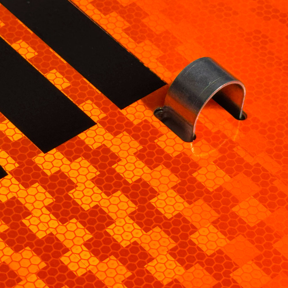 Aluminum Reflective Military Fire Hazard Division Ident-O-Flip™ Signs