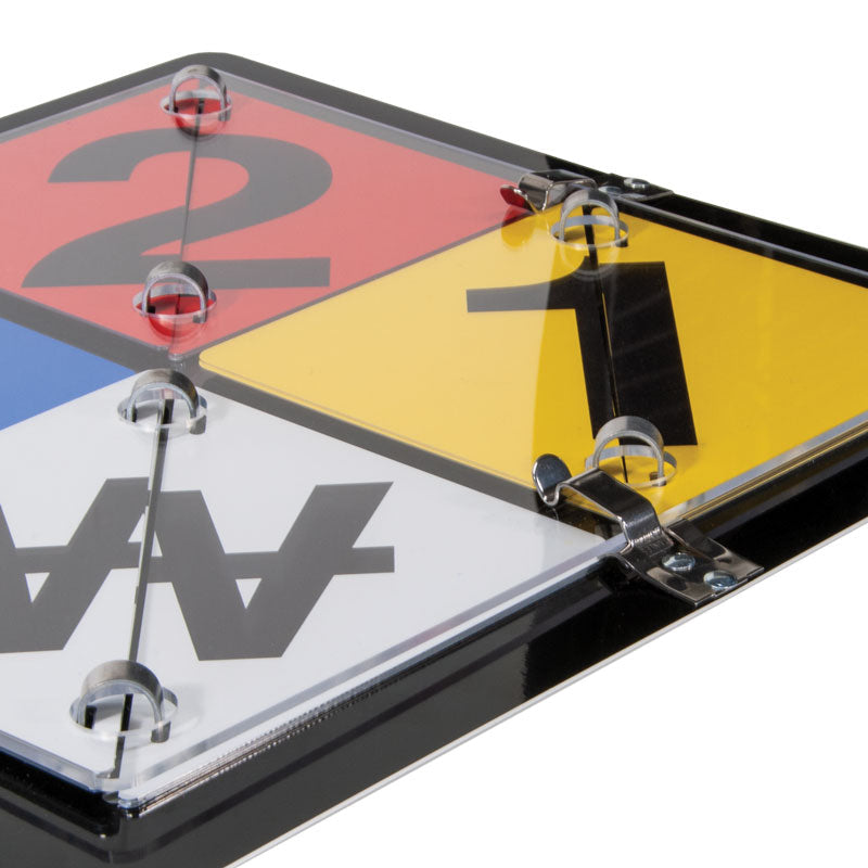 NFPA3000 Aluminum NFPA Diamond Ident-O-Flip™ Sign