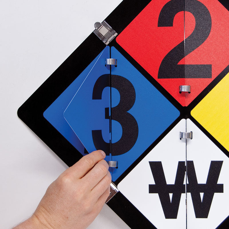 NFPA3000 Aluminum NFPA Diamond Ident-O-Flip™ Sign