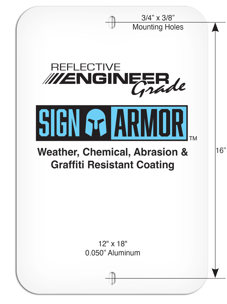 PSS1008R VISITOR PARKING PrimeGuard® Aluminum Reflective Parking Sign (12 in x 18 in)