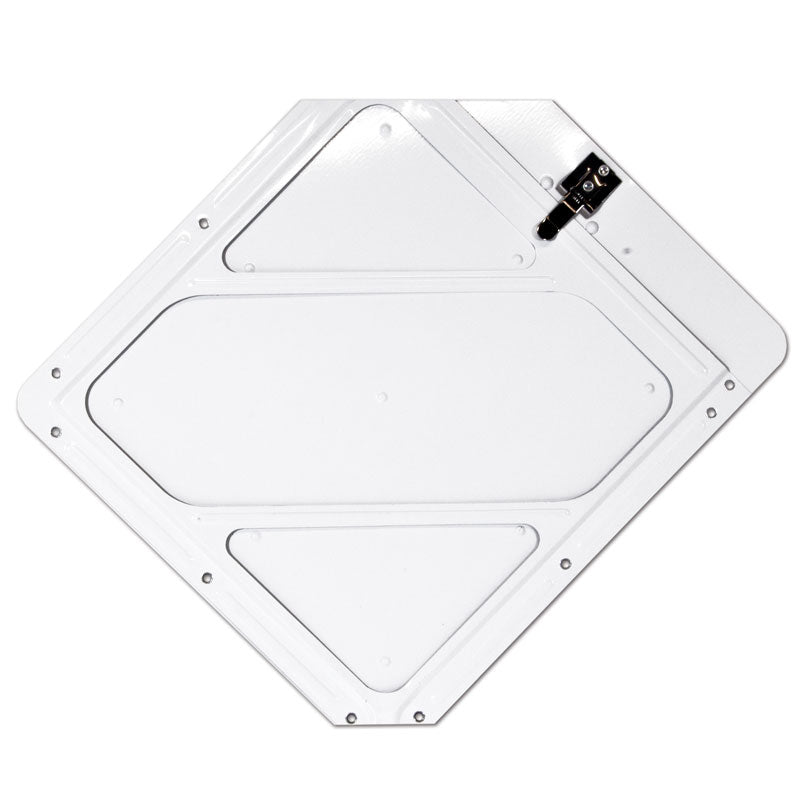 Premium White Aluminum Tagboard and Rigid Plastic Placard Holder
