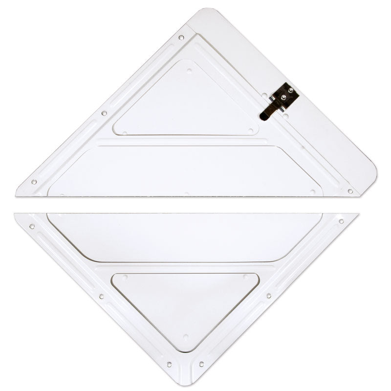 Premium White Aluminum Tagboard and Rigid Plastic Placard Holder