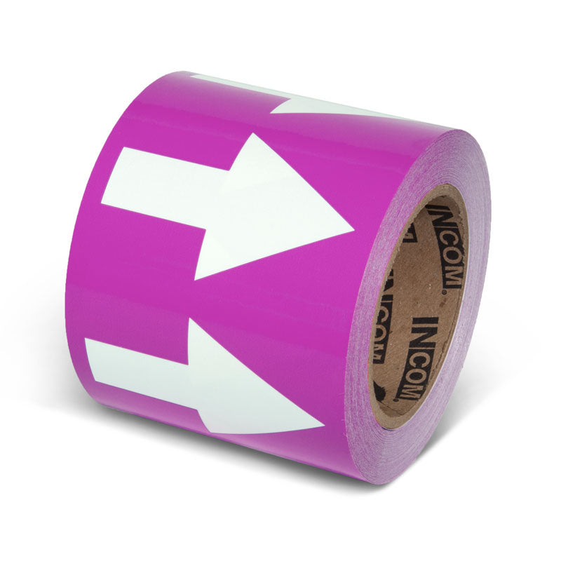 Pipe Marker Adhesive Directional Flow Arrows on a roll (108 ft)