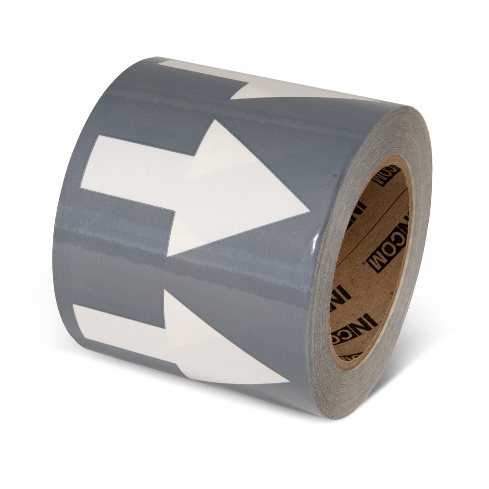 Pipe Marker Adhesive Directional Flow Arrows on a roll (108 ft)