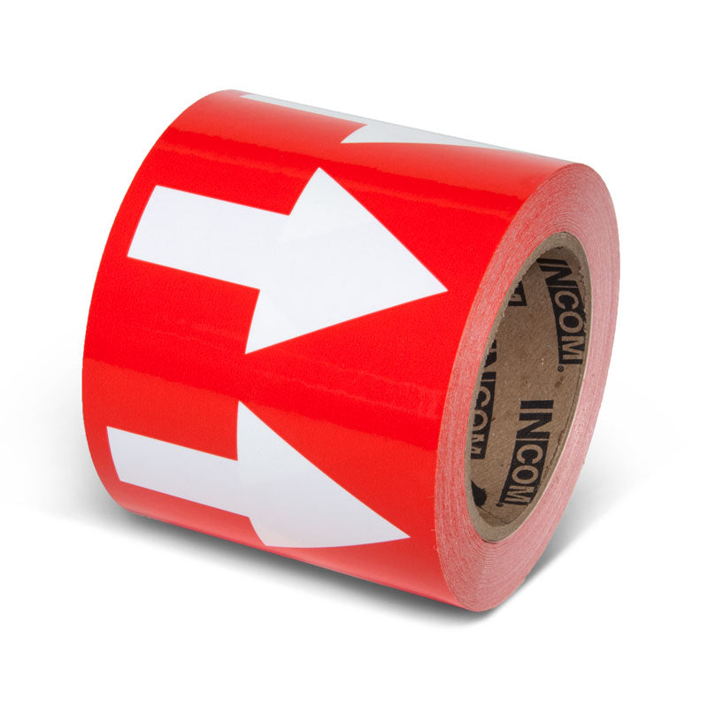 Pipe Marker Adhesive Directional Flow Arrows on a roll (108 ft)