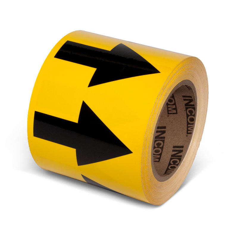 Pipe Marker Adhesive Directional Flow Arrows on a roll (108 ft)