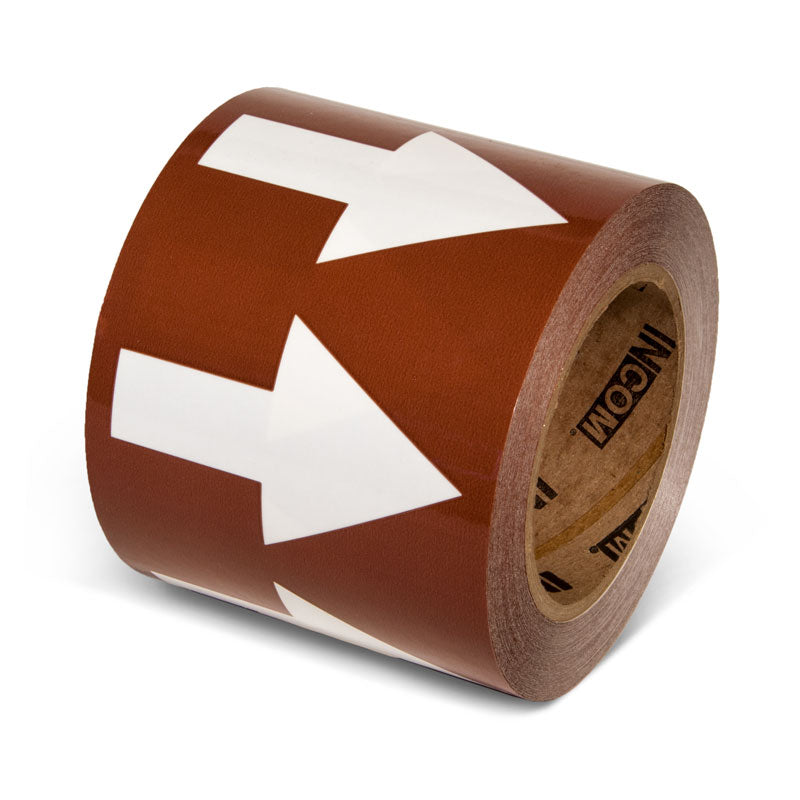 Pipe Marker Adhesive Directional Flow Arrows on a roll (108 ft)
