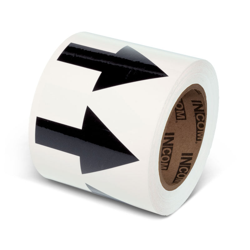 Pipe Marker Adhesive Directional Flow Arrows on a roll (108 ft)